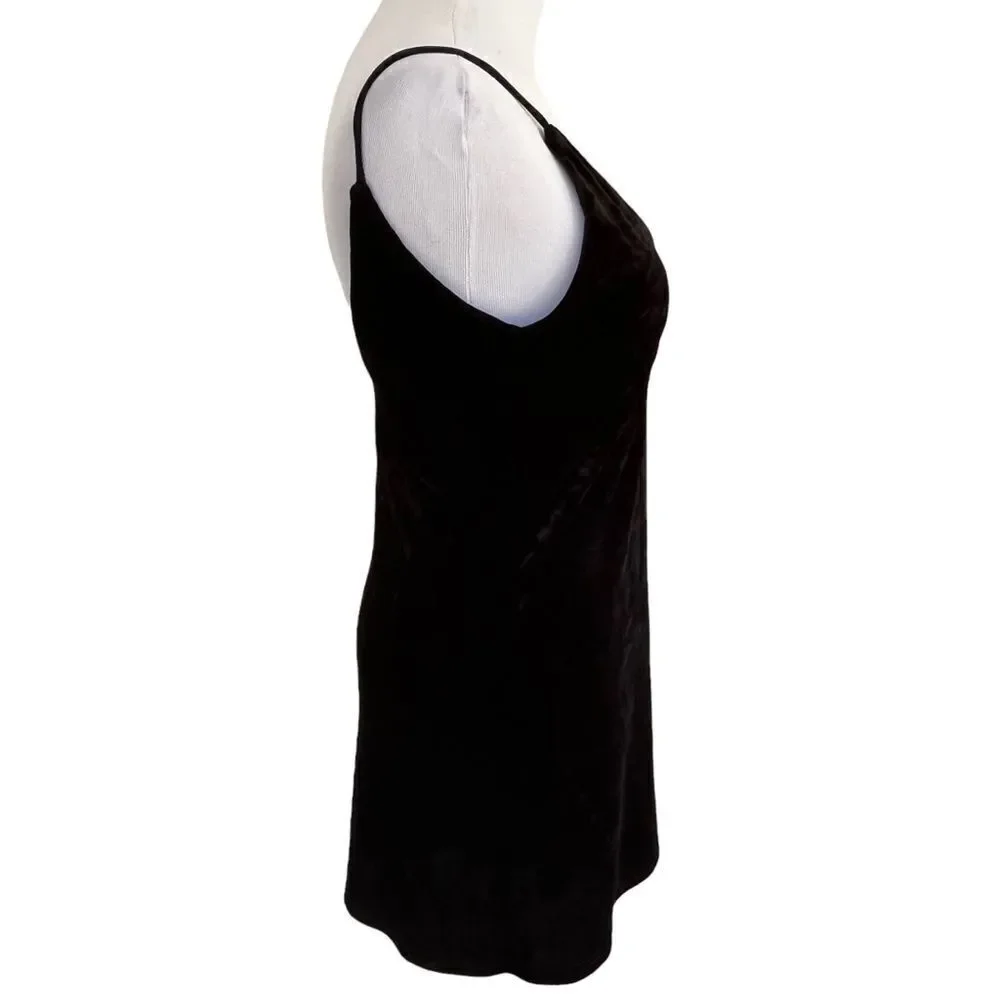 Kendall & Kylie Black Velvet Mini Dress XS